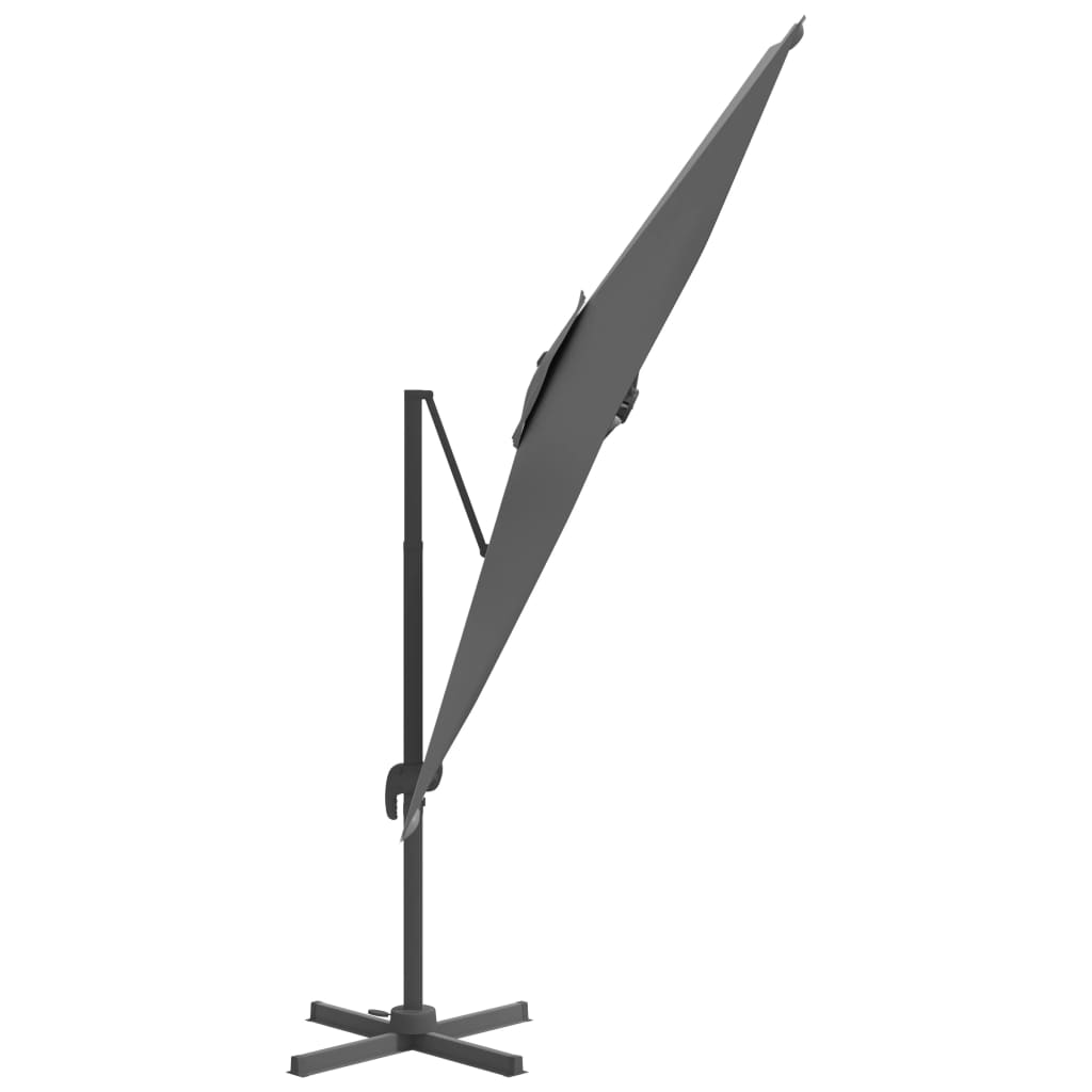 Riippuva LED-aurinkovarjo antrasiitti 400x300 cm - Sisustajankoti.fi