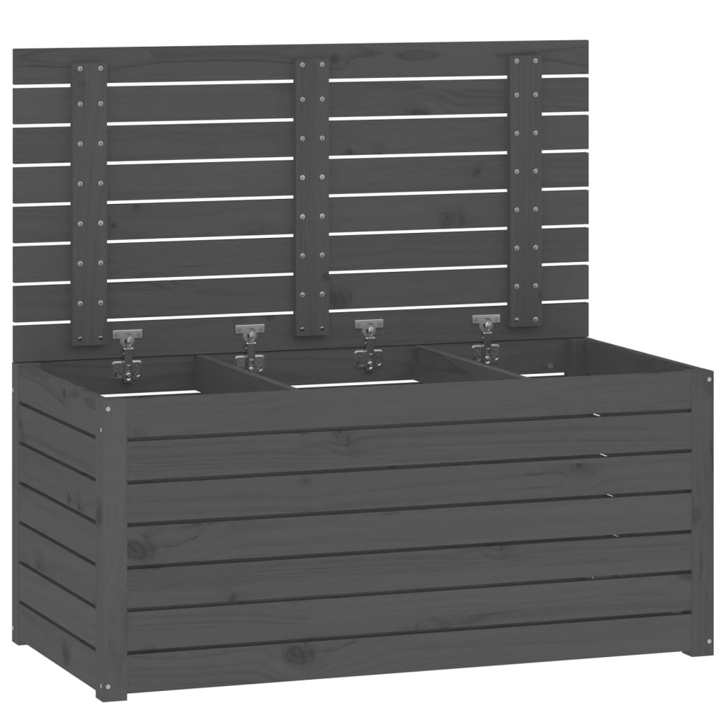 Puutarhalaatikko harmaa 101x50,5x46,5 cm täysi mänty - Sisustajankoti.fi