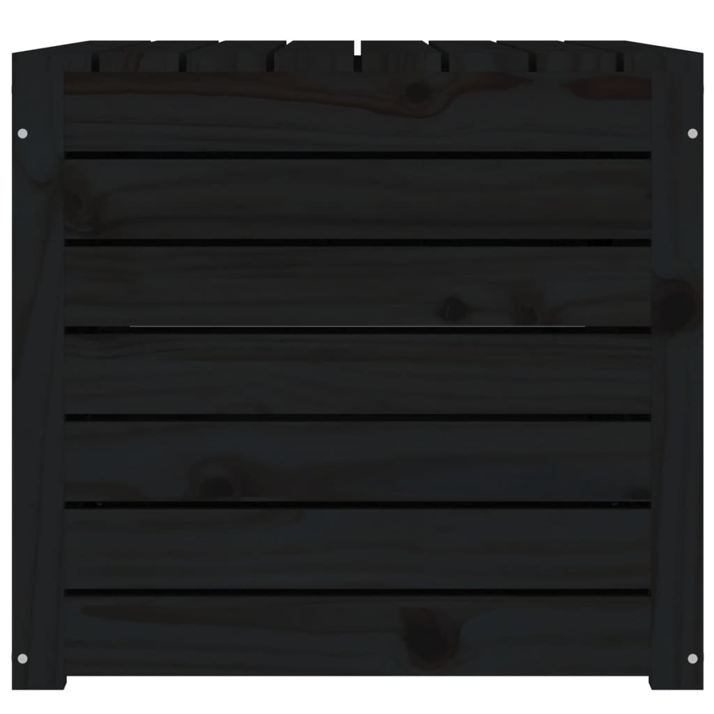 Puutarhalaatikko musta 101x50,5x46,5 cm täysi mänty - Sisustajankoti.fi