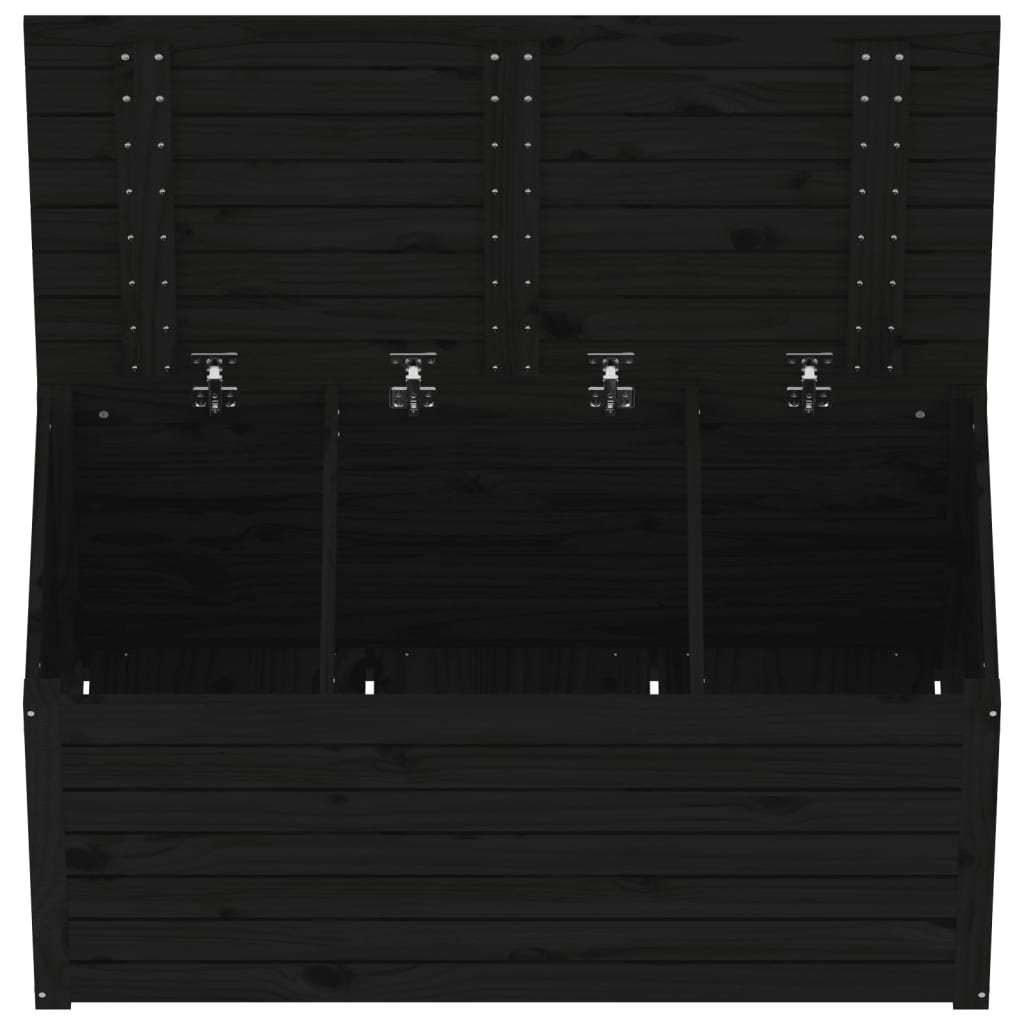Puutarhalaatikko musta 101x50,5x46,5 cm täysi mänty - Sisustajankoti.fi