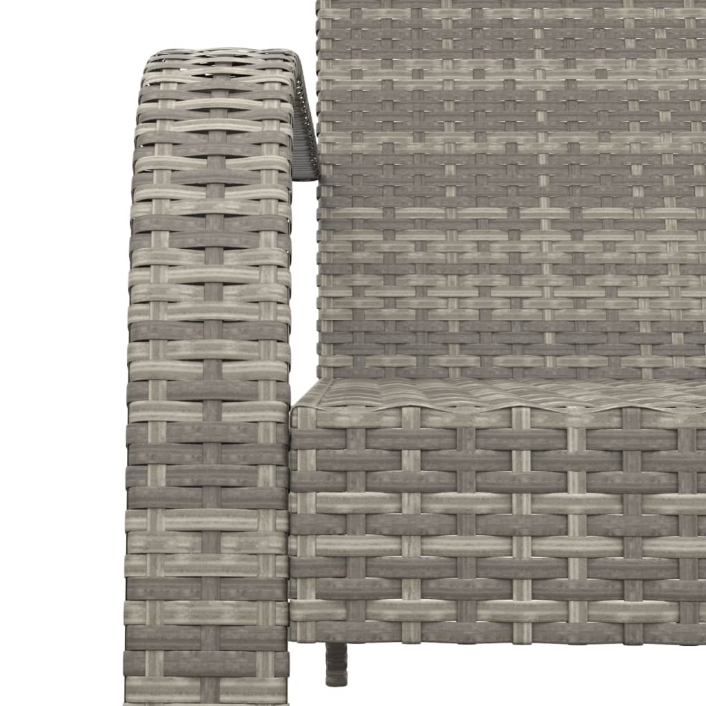 Adirondack puutarhatuoli harmaa polyrottinki - Sisustajankoti.fi