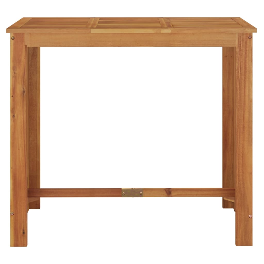 Ulkobaaripöytä 120x60x105 cm täysi akasiapuu - Sisustajankoti.fi