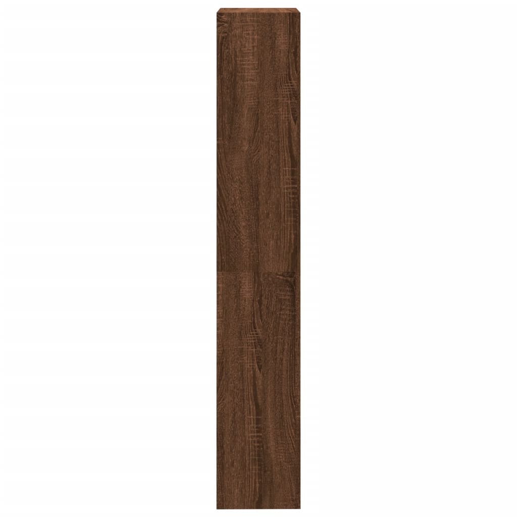 4-tasoinen Kirjahylly ruskea tammi 40x24x143 cm tekninen puu - Sisustajankoti.fi