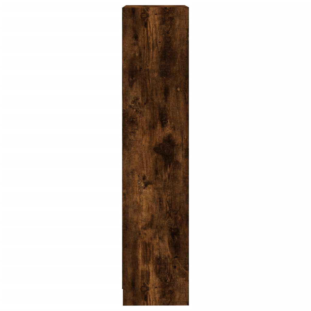 3-tasoinen Kirjahylly savutammi 40x24x109 cm tekninen puu - Sisustajankoti.fi