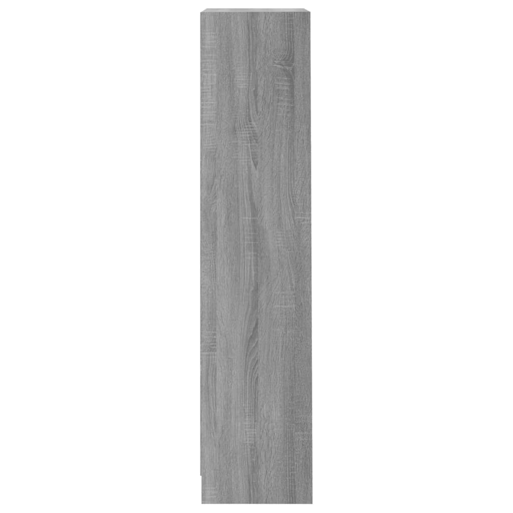 3-tasoinen Kirjahylly harmaa Sonoma 40x24x109 cm tekninen puu - Sisustajankoti.fi