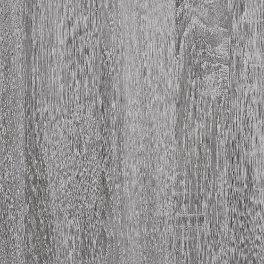 Työpöytä hyllyillä harmaa Sonoma 102x45x148 cm tekninen puu - Sisustajankoti.fi