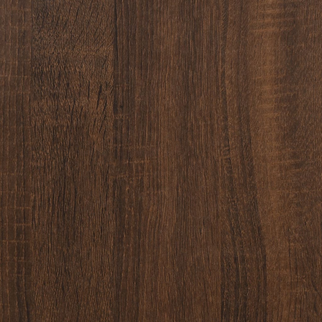 Työpöytä hyllyillä ruskea tammi 102x45x148 cm tekninen puu - Sisustajankoti.fi