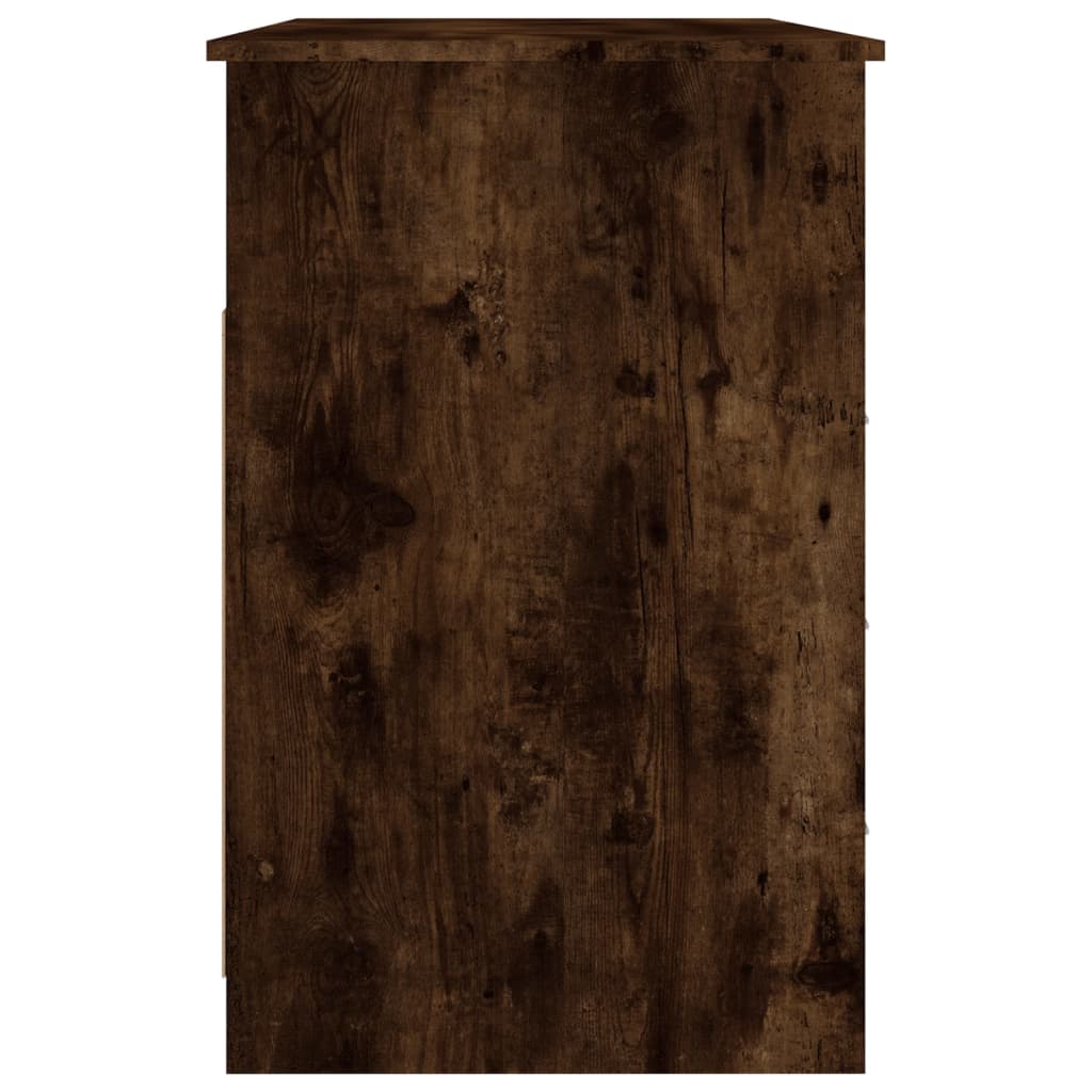 Työpöytä laatikoilla savutammi 102x50x76 cm tekninen puu - Sisustajankoti.fi