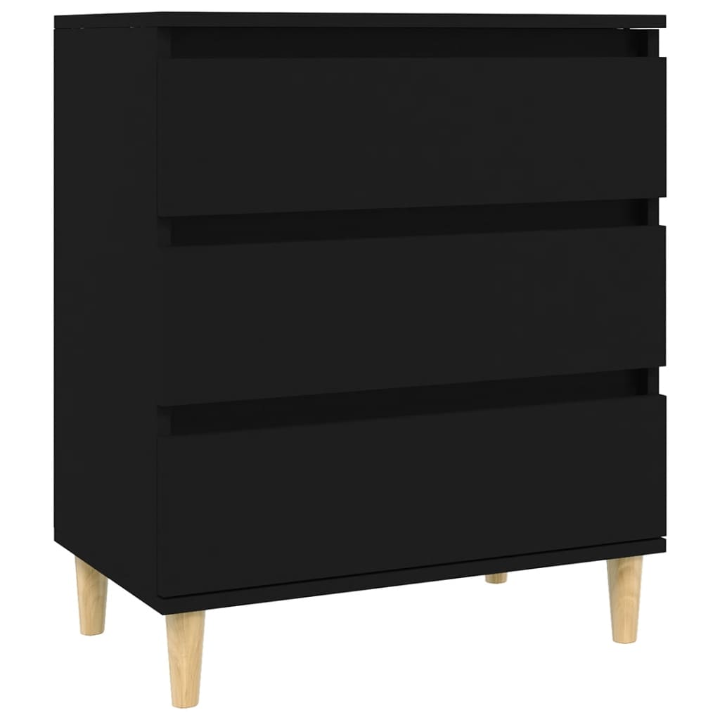 Senkki musta 60x35x70 cm tekninen puu - Sisustajankoti.fi