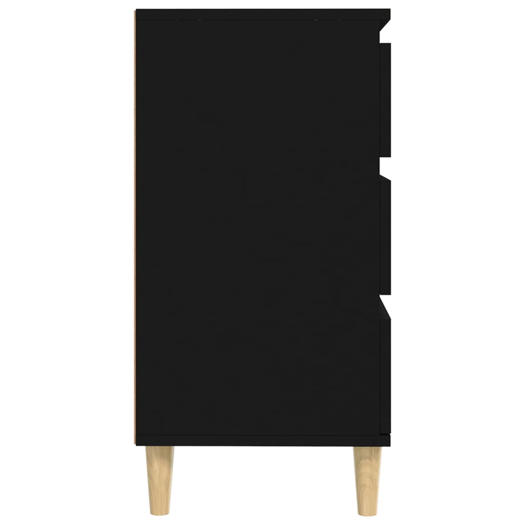 Senkki musta 60x35x70 cm tekninen puu - Sisustajankoti.fi