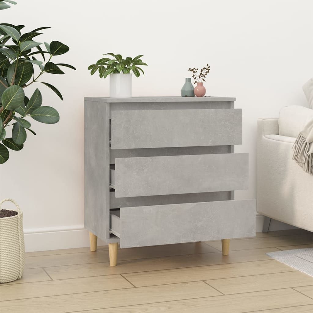 Senkki betoninharmaa 60x35x70 cm tekninen puu - Sisustajankoti.fi