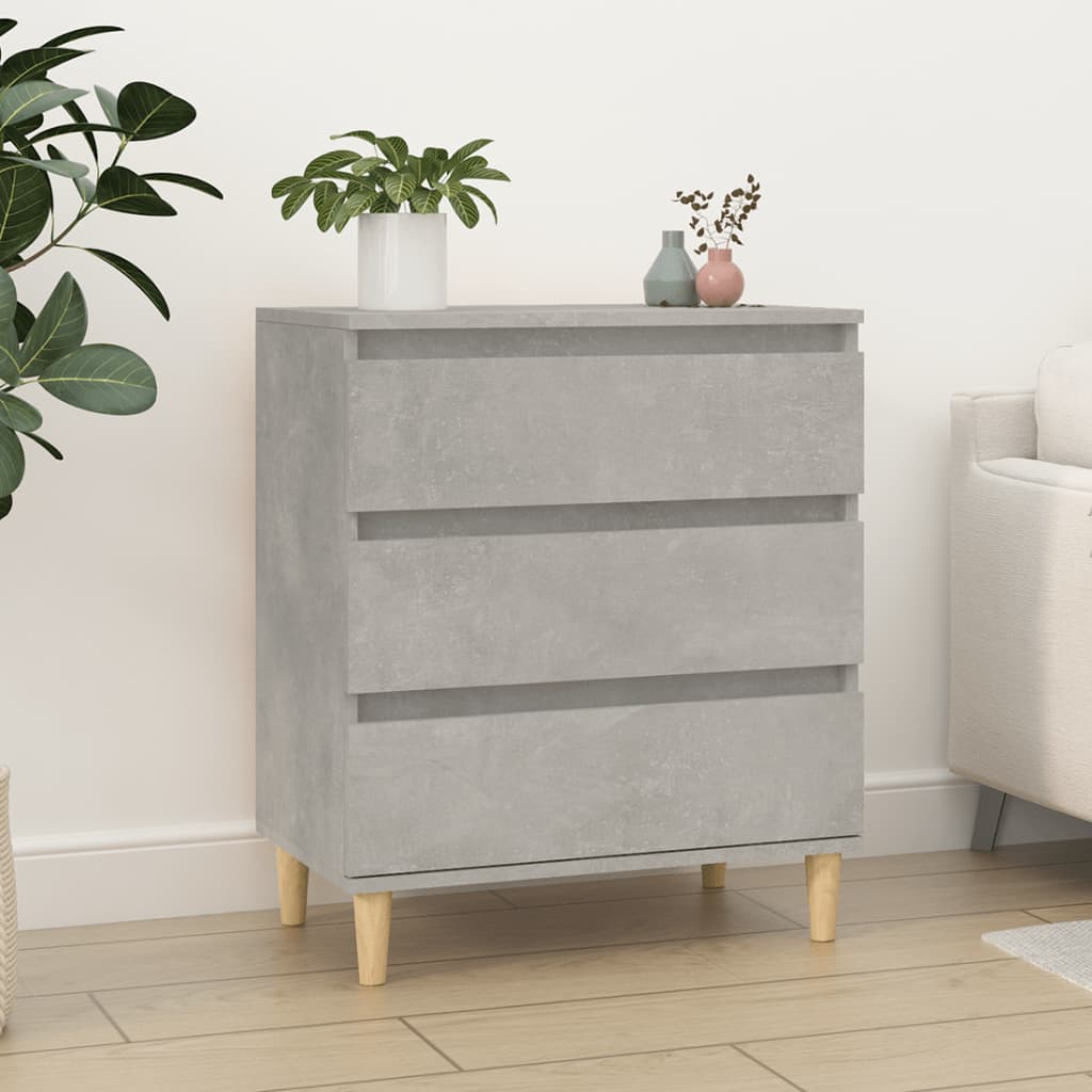 Senkki betoninharmaa 60x35x70 cm tekninen puu - Sisustajankoti.fi