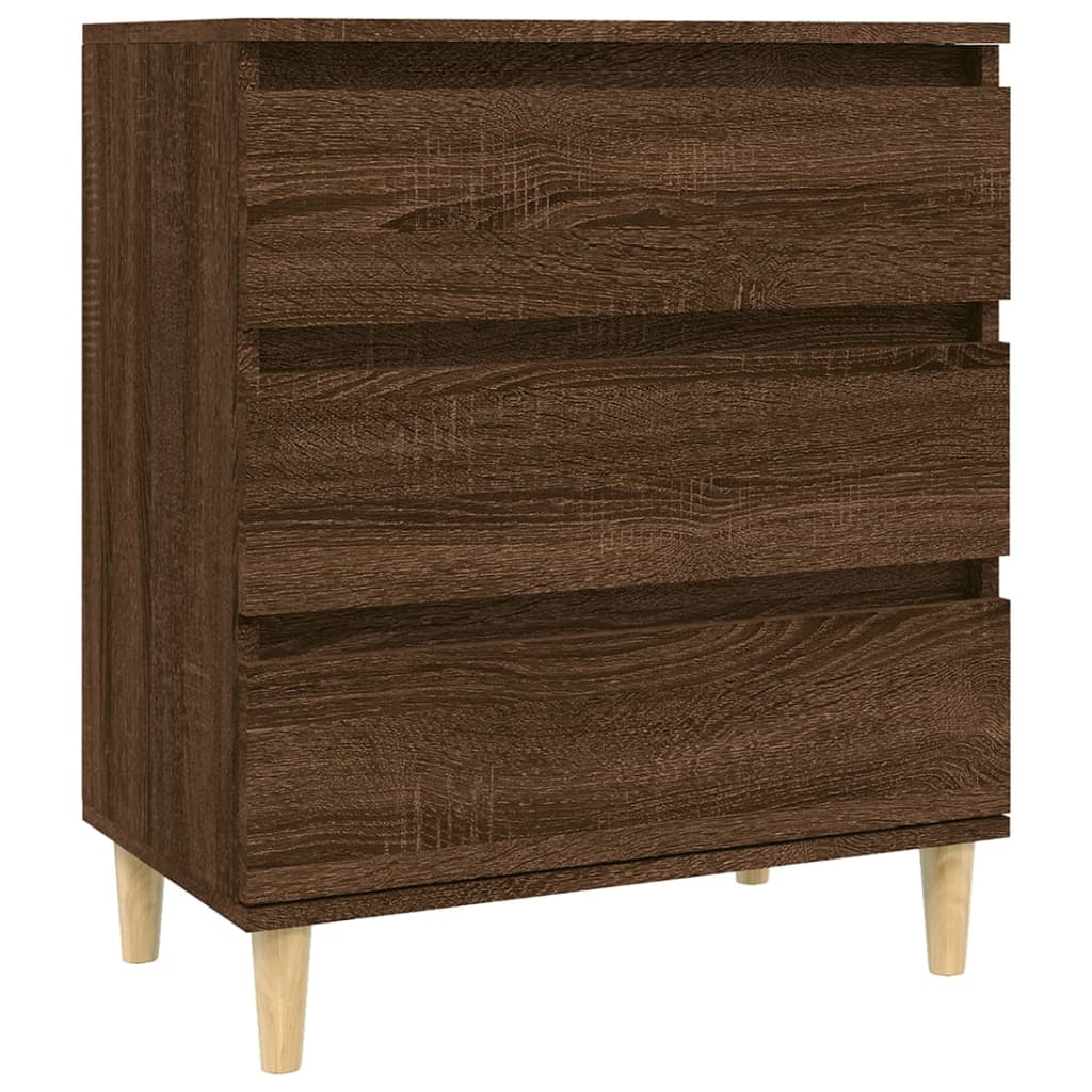 Senkki ruskea tammi 60x35x70 cm tekninen puu - Sisustajankoti.fi