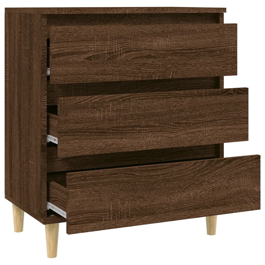 Senkki ruskea tammi 60x35x70 cm tekninen puu - Sisustajankoti.fi