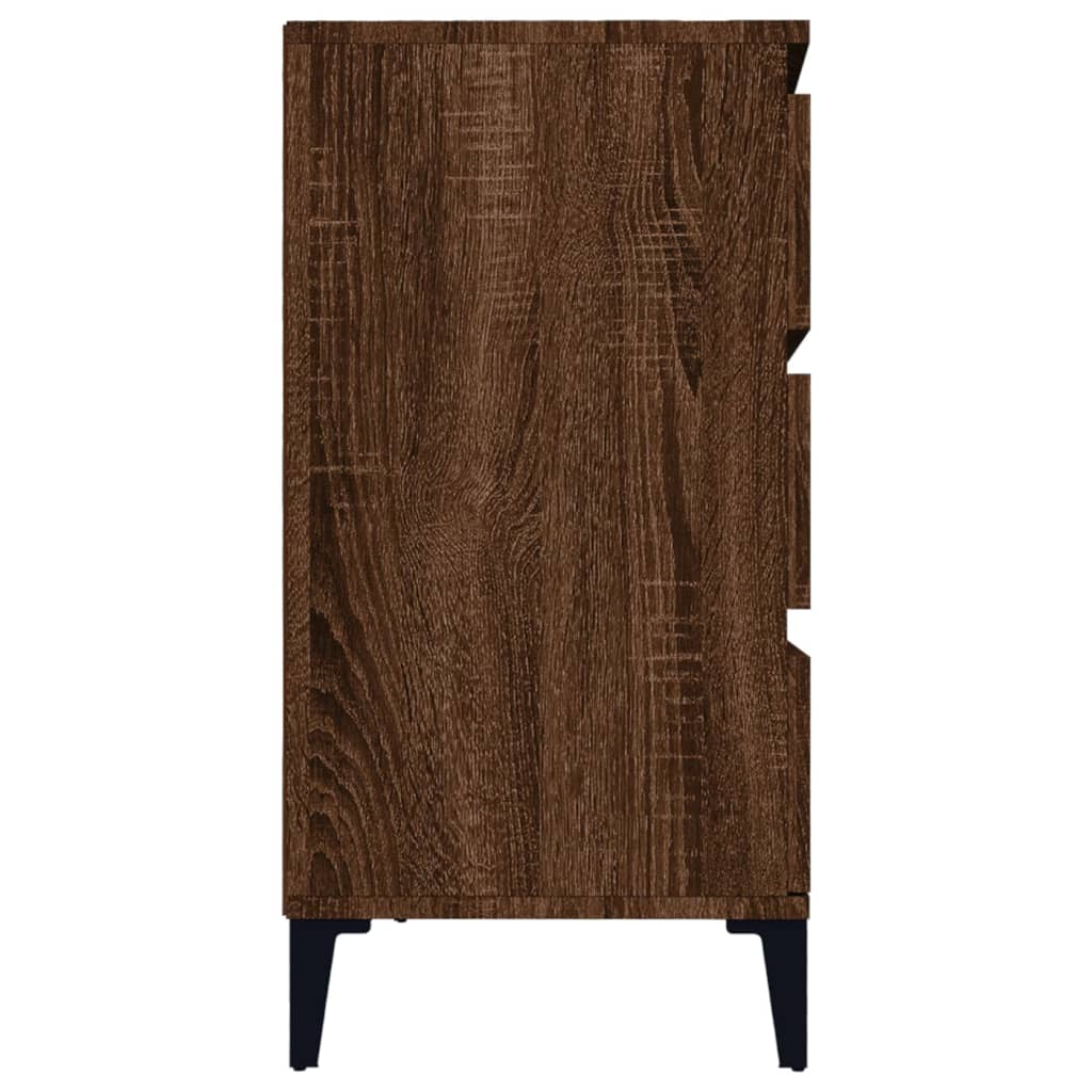 Senkki ruskea tammi 60x35x70 cm tekninen puu - Sisustajankoti.fi