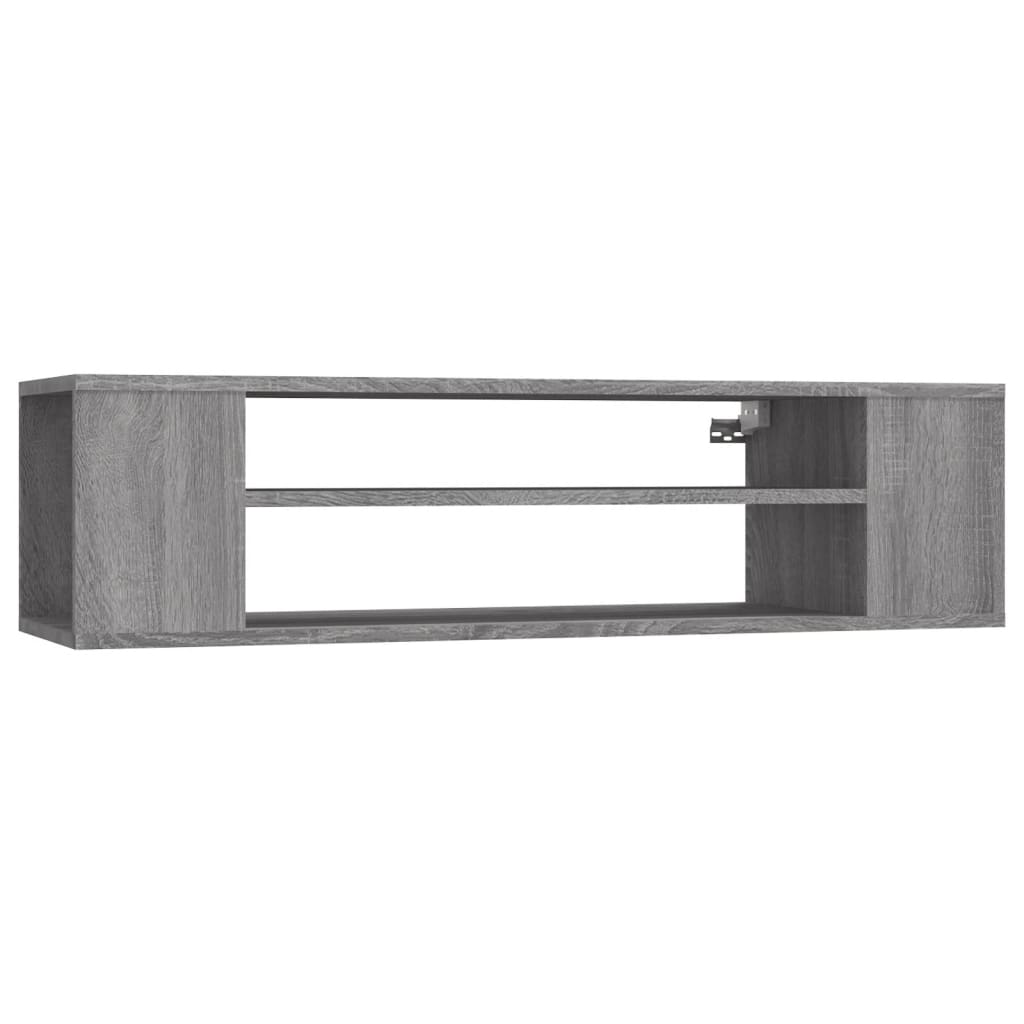 Seinä TV-taso harmaa Sonoma 100x30x26,5 cm tekninen puu - Sisustajankoti.fi