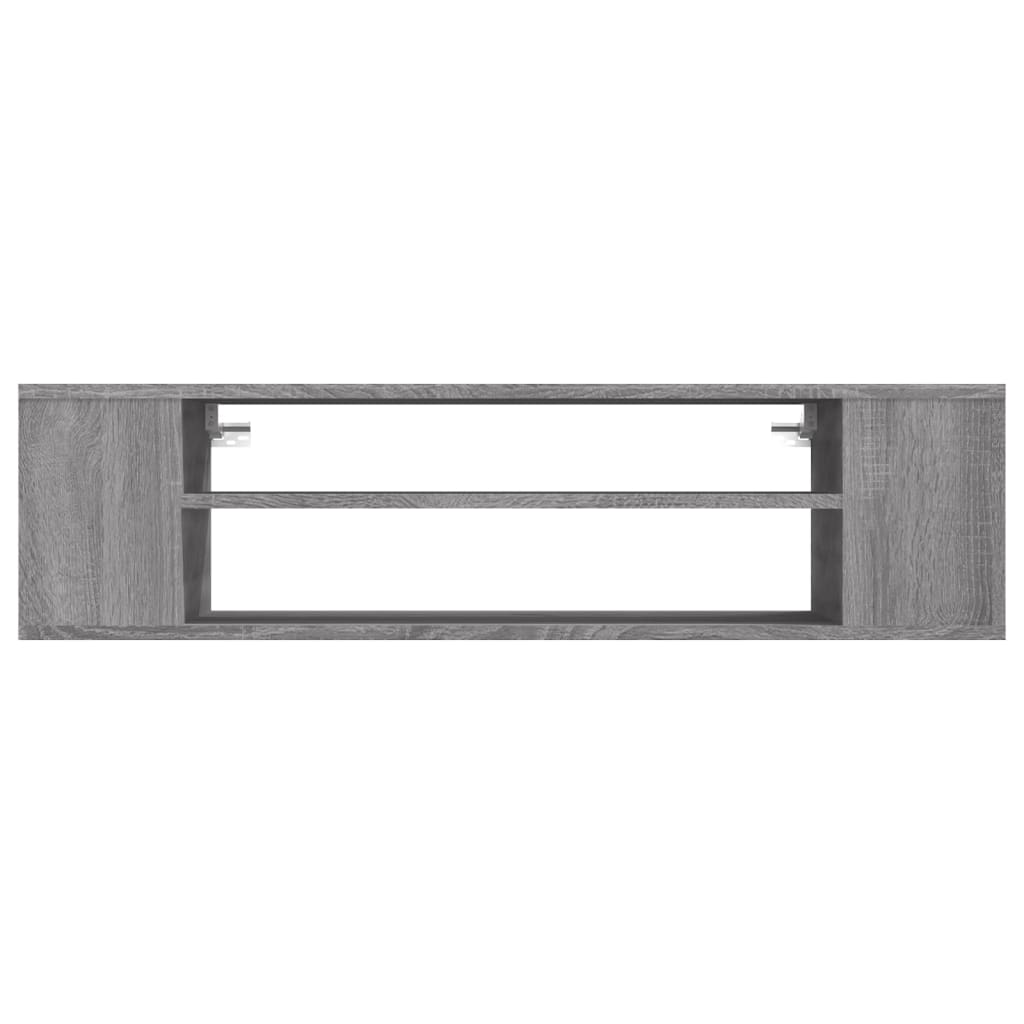 Seinä TV-taso harmaa Sonoma 100x30x26,5 cm tekninen puu - Sisustajankoti.fi