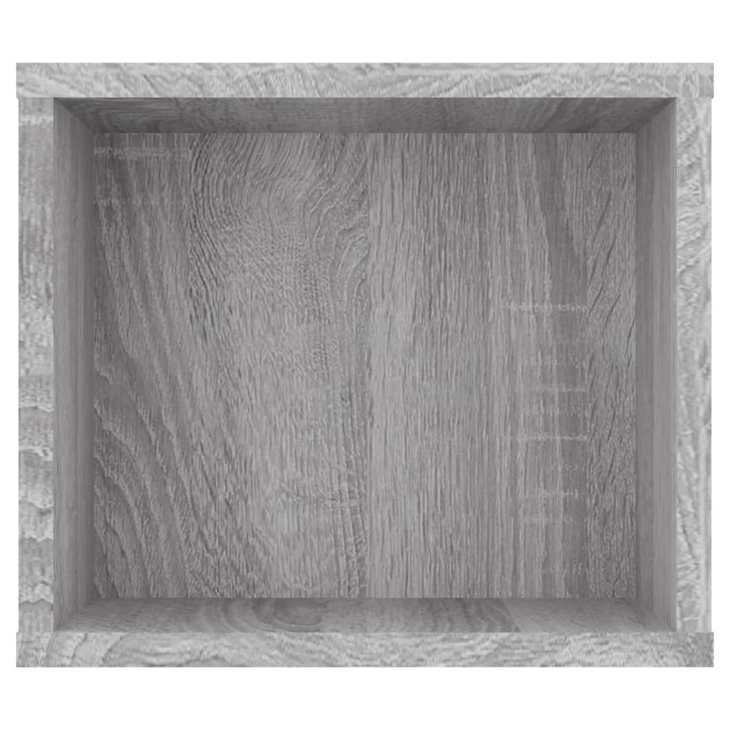Seinä TV-taso harmaa Sonoma 100x30x26,5 cm tekninen puu - Sisustajankoti.fi