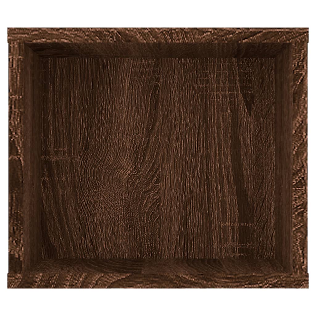 Seinä TV-taso ruskea tammi 100x30x26,5 cm tekninen puu - Sisustajankoti.fi