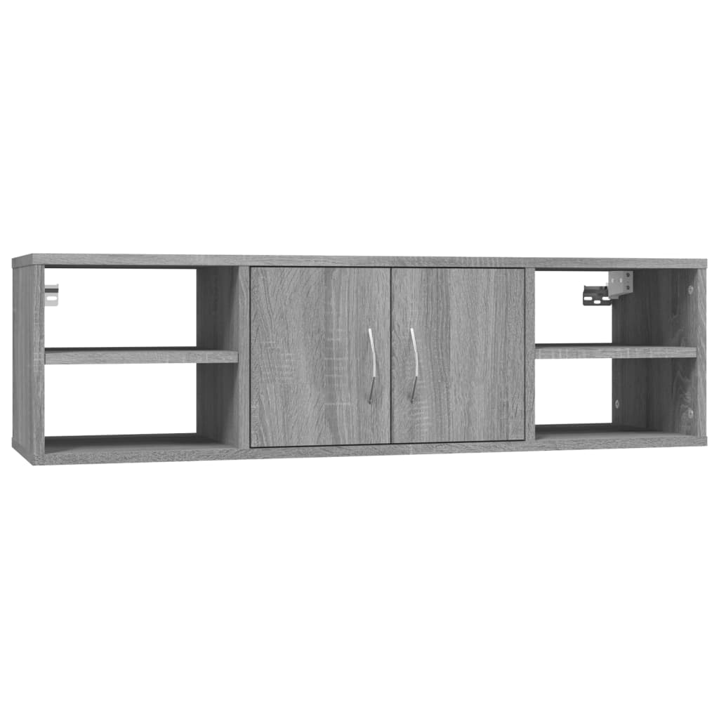 Seinähylly harmaa Sonoma 102x30x29 cm tekninen puu - Sisustajankoti.fi