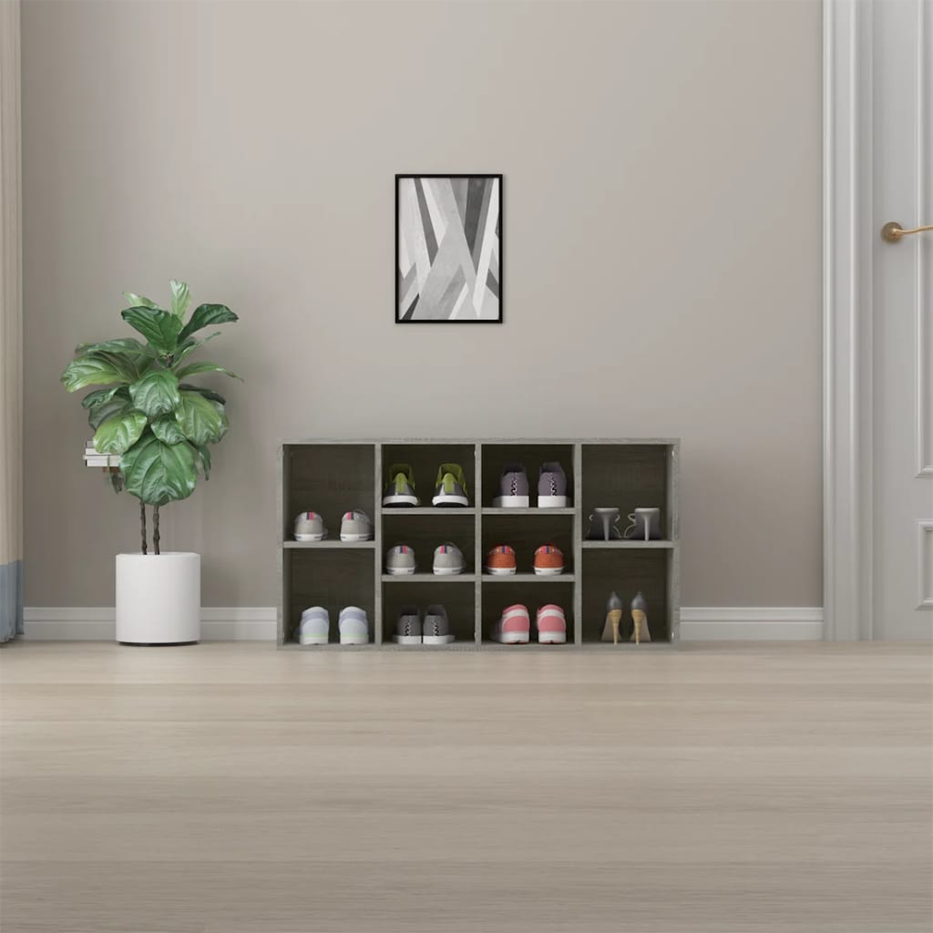 Kenkäpenkki harmaa Sonoma 103x30x54,5 cm tekninen puu - Sisustajankoti.fi