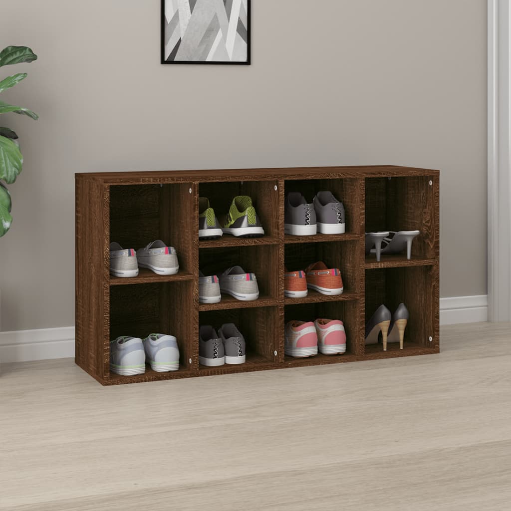 Kenkäpenkki ruskea tammi 103x30x54,5 cm tekninen puu - Sisustajankoti.fi