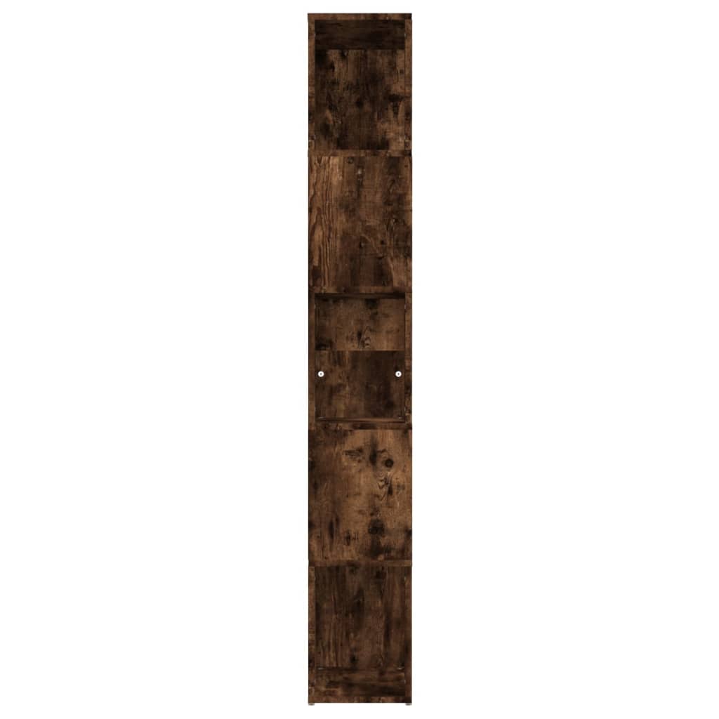 Kirjahylly savutammi 45x24x160 cm tekninen puu - Sisustajankoti.fi