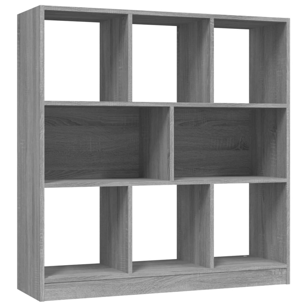 Kirjakaappi harmaa Sonoma 97,5x29,5x100 cm tekninen puu - Sisustajankoti.fi