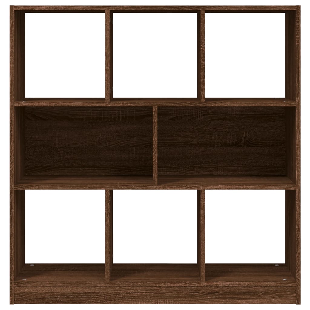 Kirjakaappi ruskea tammi 97,5x29,5x100 cm tekninen puu - Sisustajankoti.fi