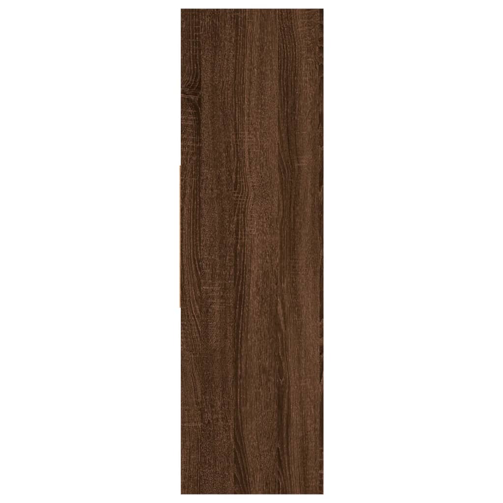 Kirjakaappi ruskea tammi 97,5x29,5x100 cm tekninen puu - Sisustajankoti.fi