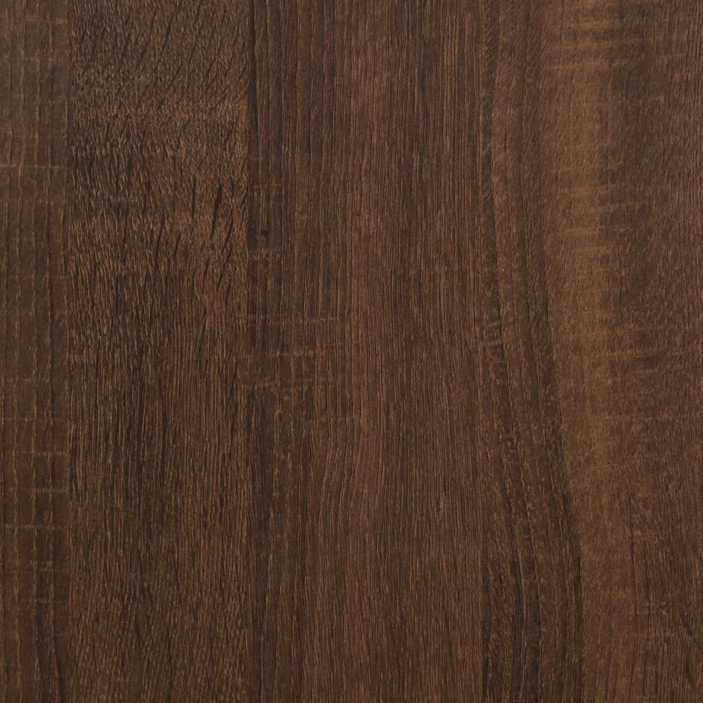 Kirjakaappi ruskea tammi 97,5x29,5x100 cm tekninen puu - Sisustajankoti.fi