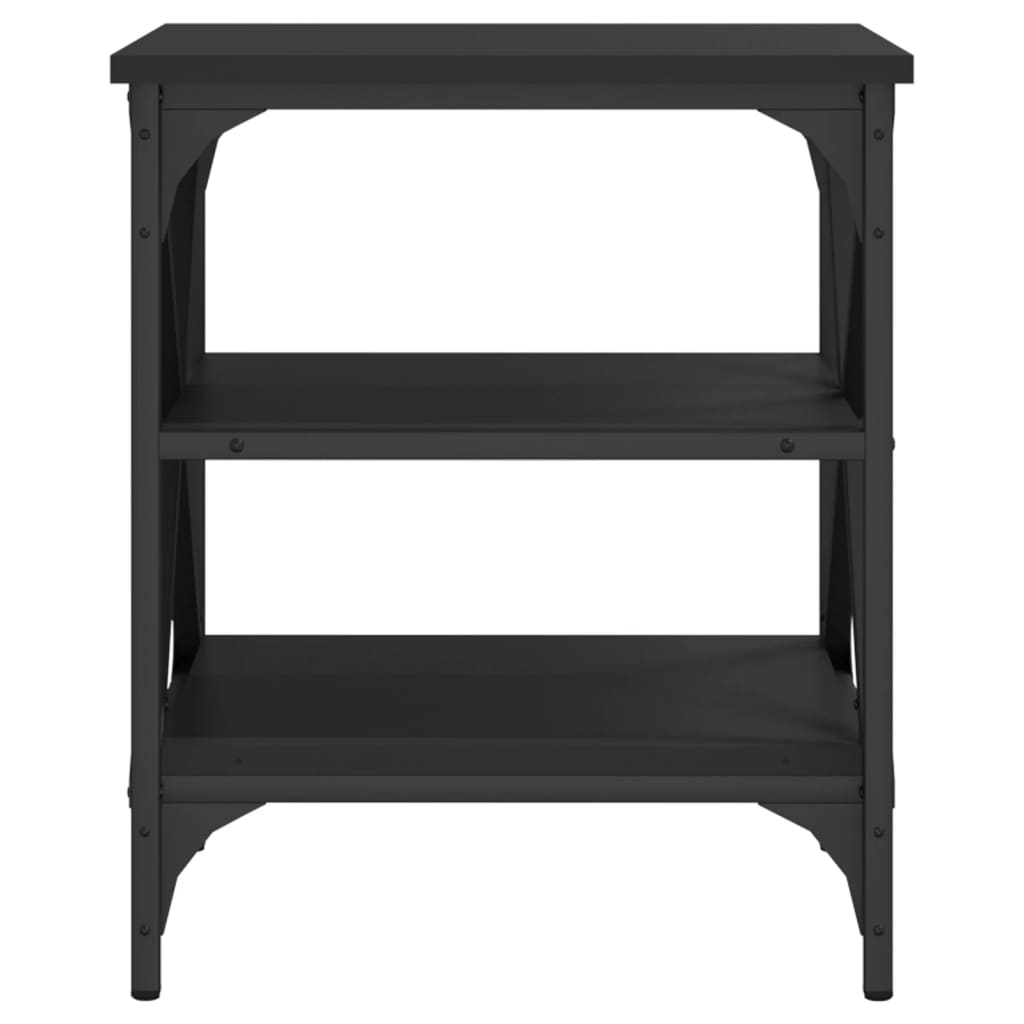 Sivupöydät 2 kpl musta 40x42x50 cm tekninen puu - Sisustajankoti.fi