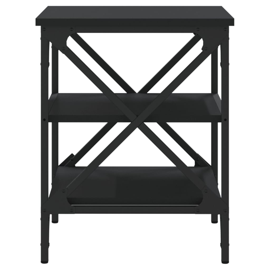 Sivupöydät 2 kpl musta 40x42x50 cm tekninen puu - Sisustajankoti.fi