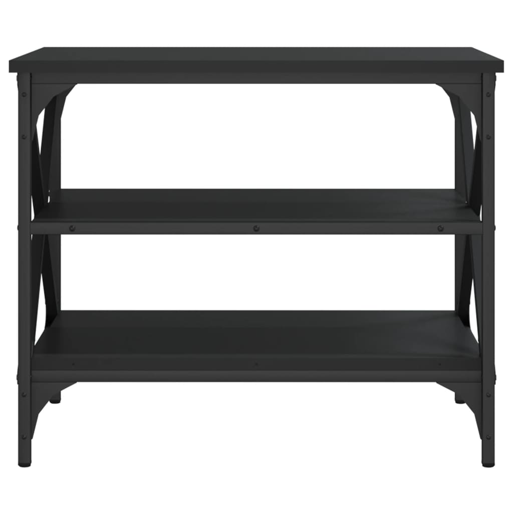 TV-taso musta 60x40x50 cm tekninen puu - Sisustajankoti.fi