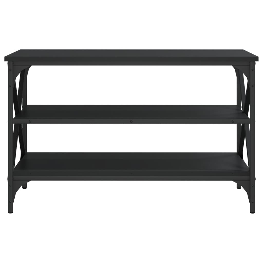 TV-taso musta 80x40x50 cm tekninen puu - Sisustajankoti.fi