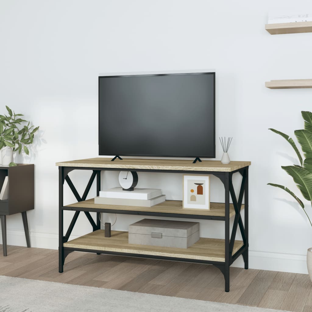 TV-taso Sonoma-tammi 80x40x50 cm tekninen puu - Sisustajankoti.fi