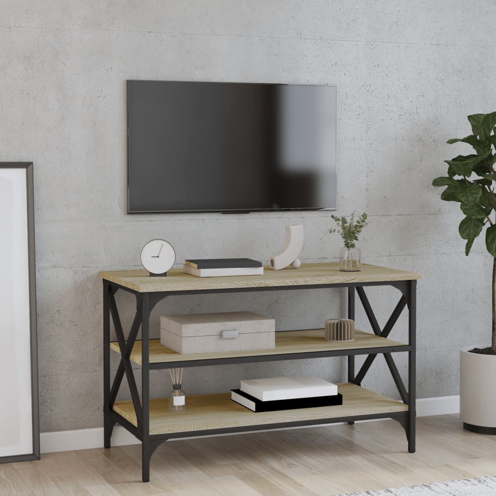 TV-taso Sonoma-tammi 80x40x50 cm tekninen puu - Sisustajankoti.fi