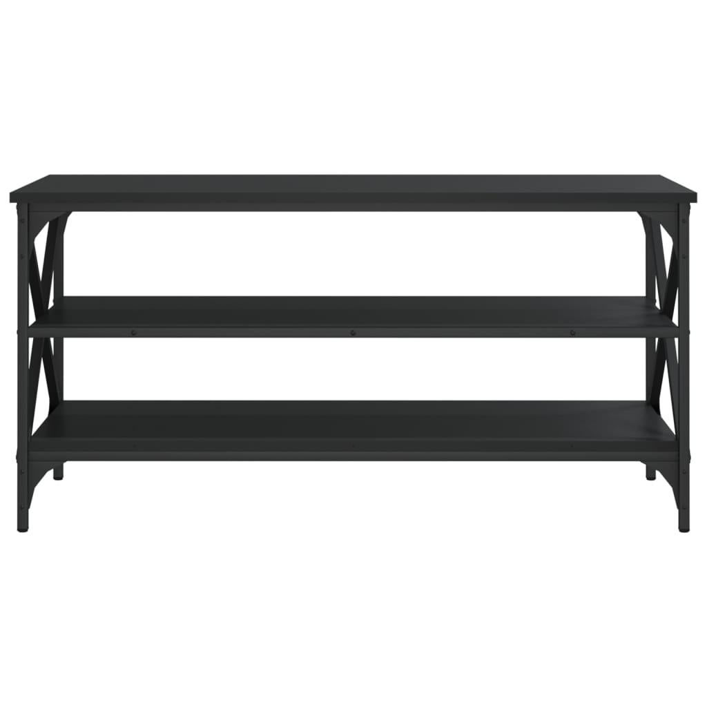 TV-taso musta 100x40x50 cm tekninen puu - Sisustajankoti.fi
