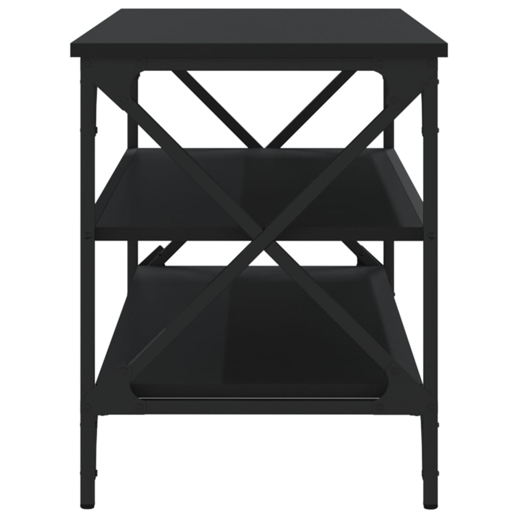 TV-taso musta 100x40x50 cm tekninen puu - Sisustajankoti.fi