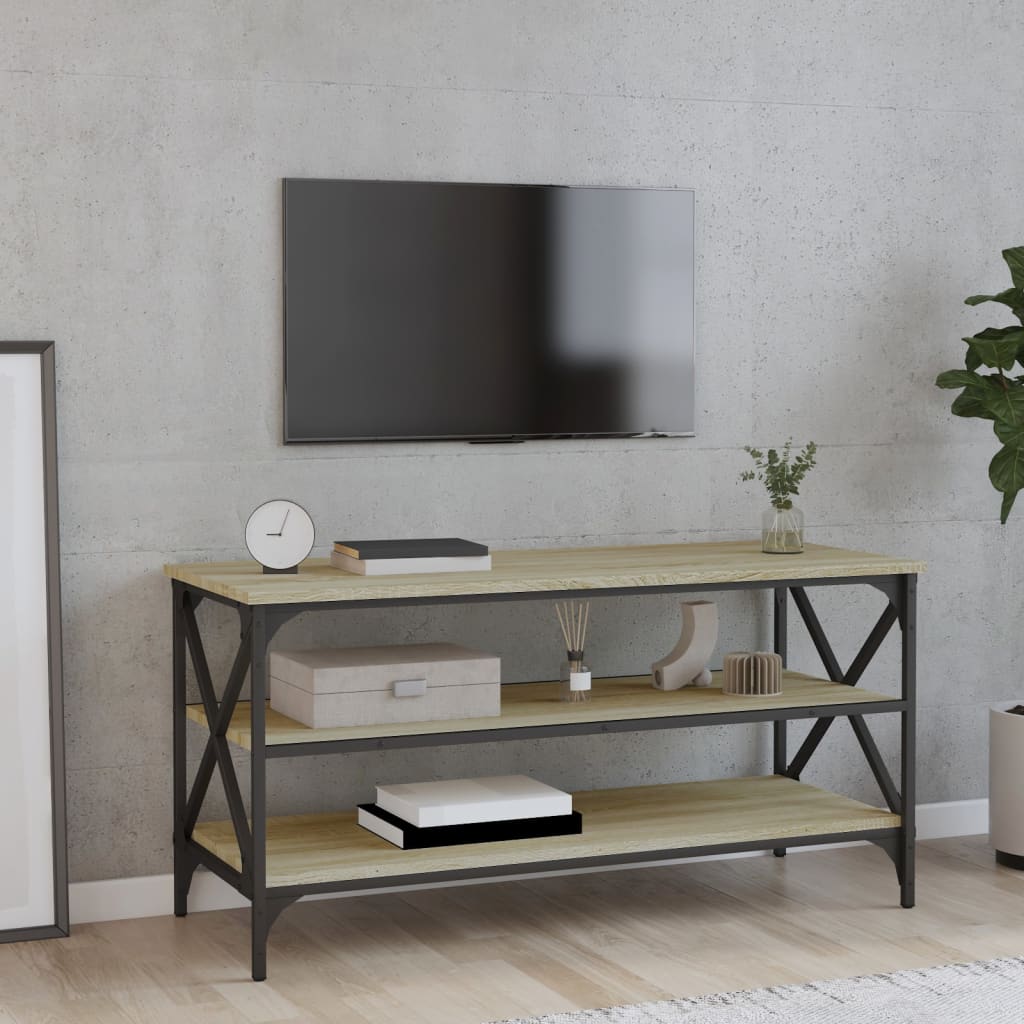 TV-taso Sonoma-tammi 100x40x50 cm tekninen puu - Sisustajankoti.fi