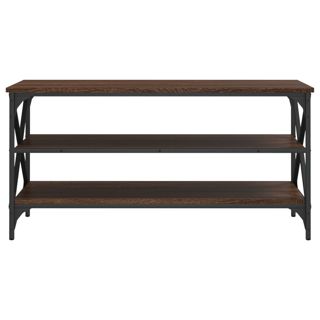 TV-taso ruskea tammi 100x40x50 cm tekninen puu - Sisustajankoti.fi