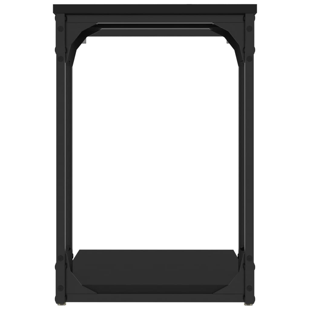 Sivupöytä musta 50x35x52 cm tekninen puu - Sisustajankoti.fi