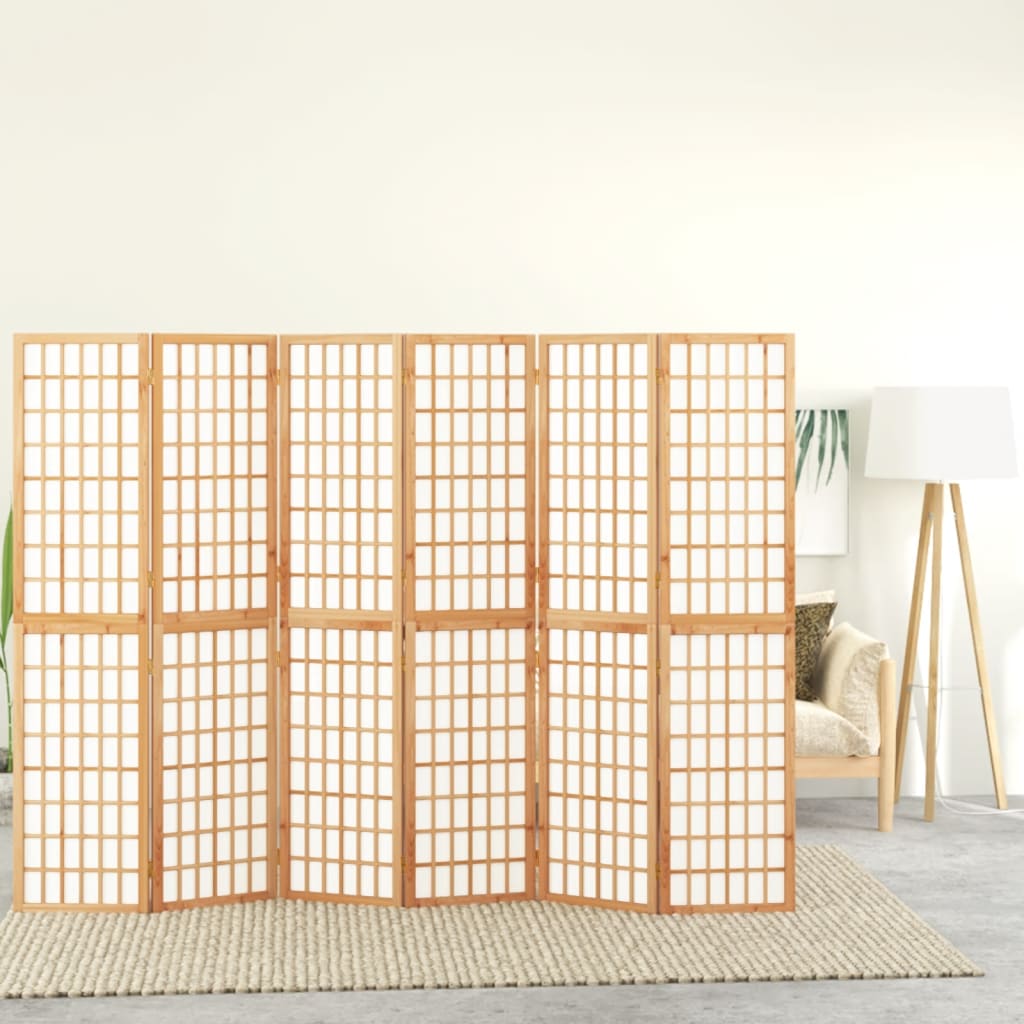 Tilanjakaja 6 paneelia japanilaistyylinen 240x170 cm - Sisustajankoti.fi