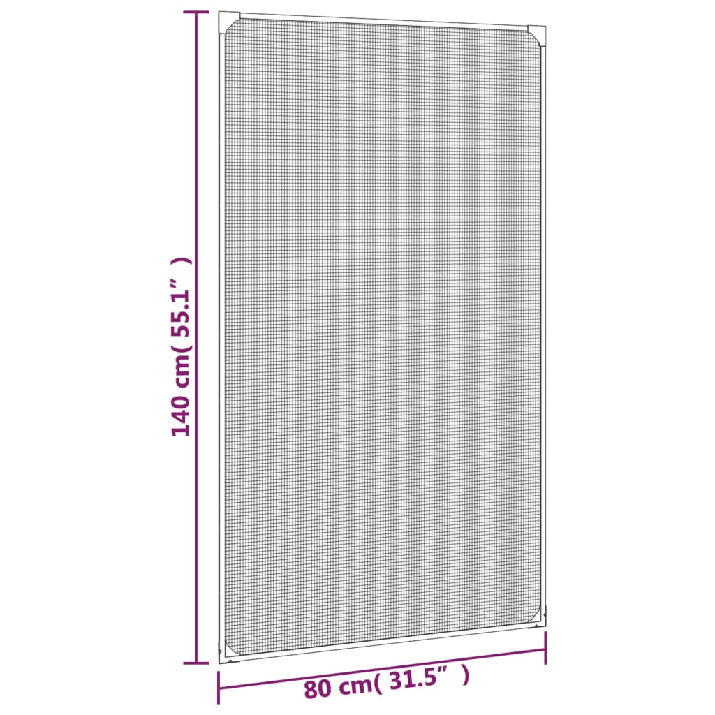 Magneettinen hyönteisverkko ikkunaan antrasiitti 80x140 cm - Sisustajankoti.fi
