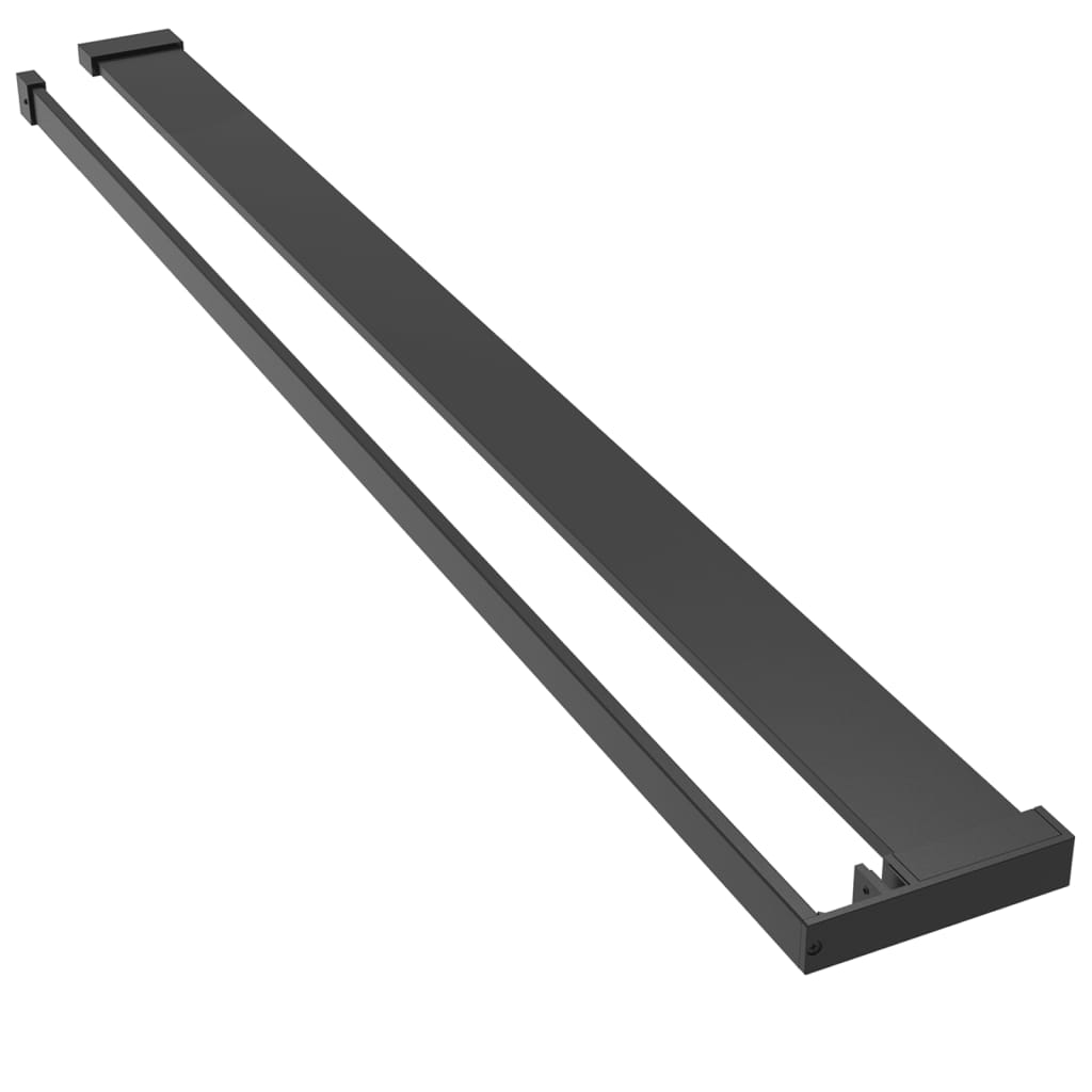 Suihkuhylly suihkukaapin seinälle musta 118 cm alumiini - Sisustajankoti.fi