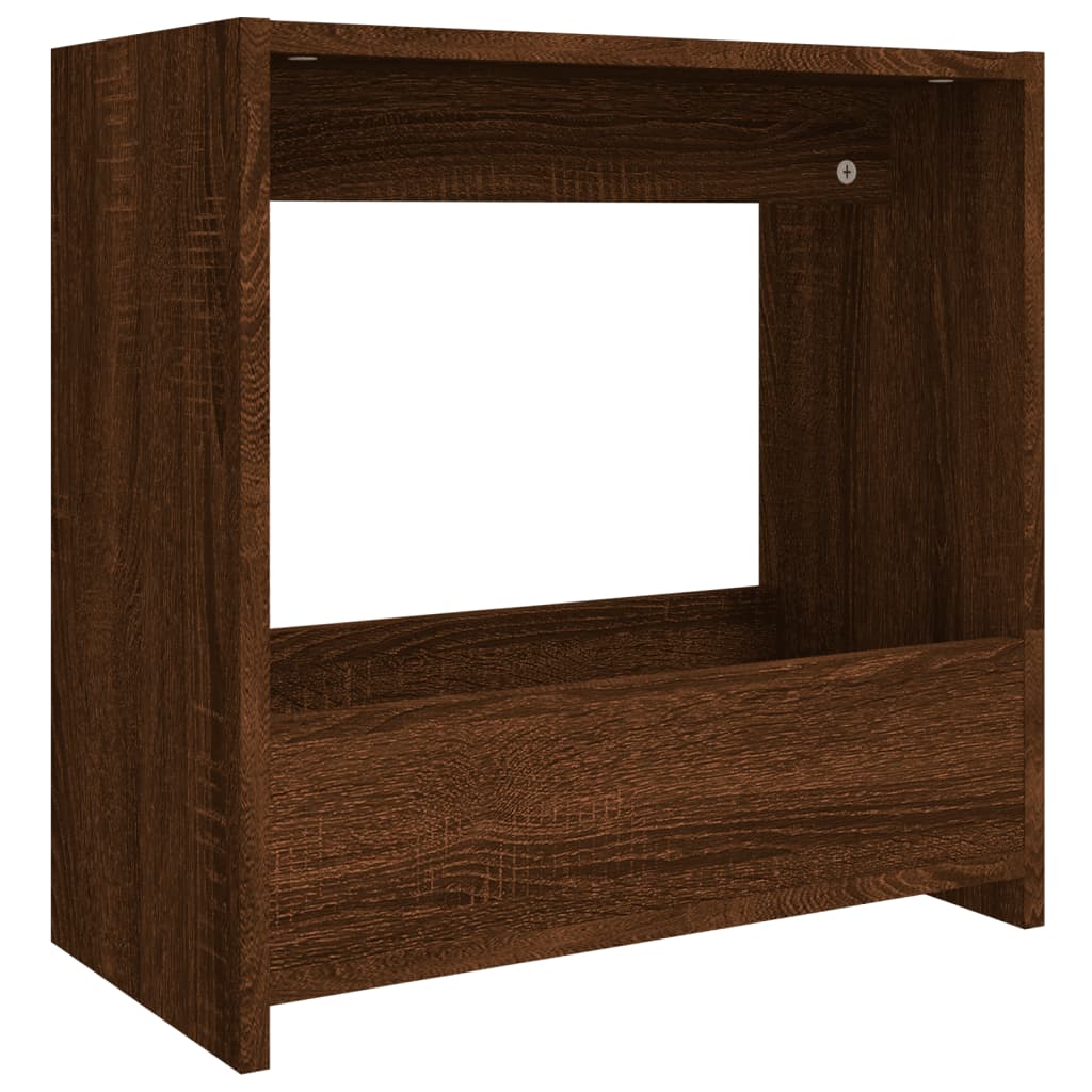 Sivupöytä ruskea tammi 50x26x50 cm tekninen puu - Sisustajankoti.fi