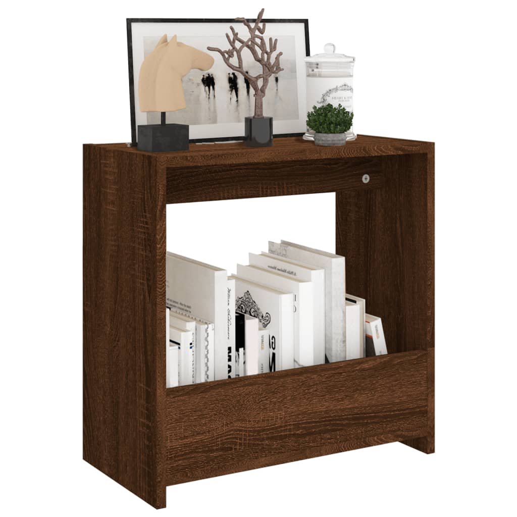 Sivupöytä ruskea tammi 50x26x50 cm tekninen puu - Sisustajankoti.fi