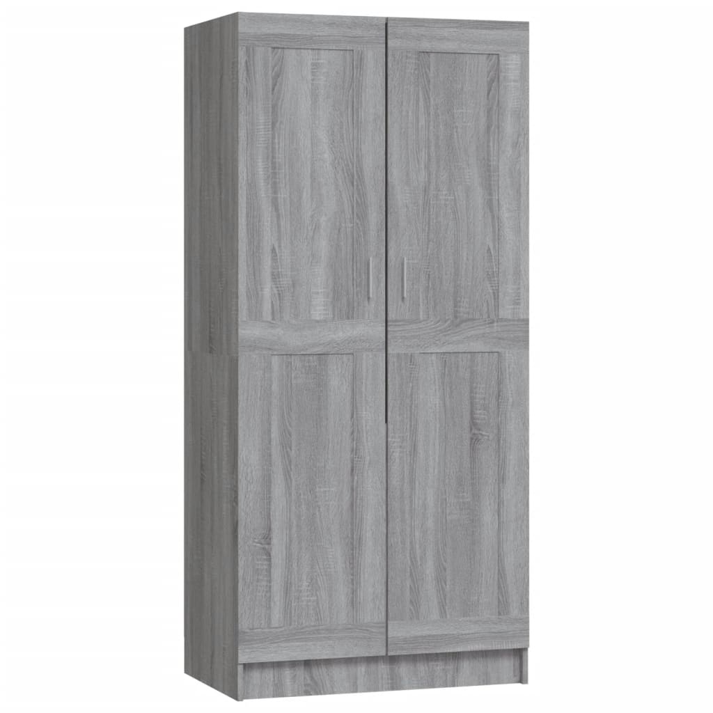 Vaatekaappi harmaa Sonoma 82,5x51,5x180 cm tekninen puu - Sisustajankoti.fi