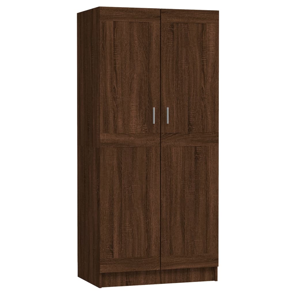 Vaatekaappi ruskea tammi 82,5x51,5x180 cm tekninen puu - Sisustajankoti.fi