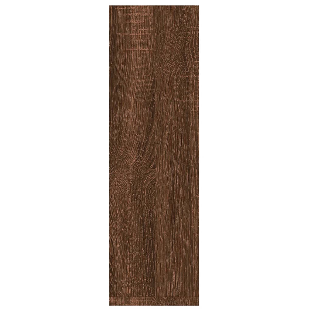 Seinähyllyt 2 kpl ruskea tammi 50x15x50 cm tekninen puu - Sisustajankoti.fi